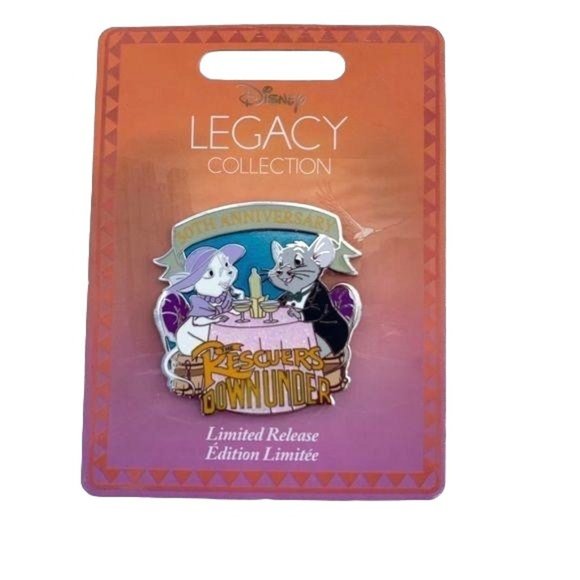 Disney Store Rescuers 30th Anniversary Bernard and Bianca Legacy Pin - Picture 1 of 2